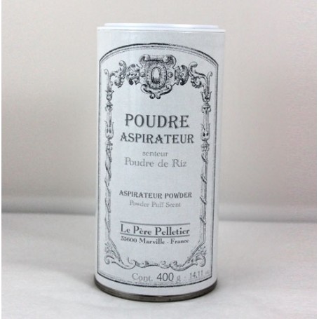 Poudre aspirateur Poudre de Riz Le Père Pelletier à Paris chez Soap and the City, savons, bougies, parfums, encens et peluches